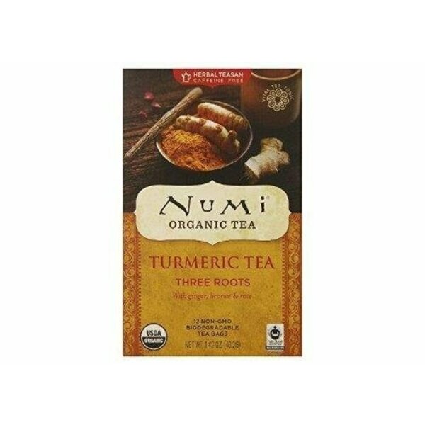 Numi Organic Tea TEA, TURMERIC, THREE ROOTS 00254894